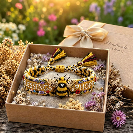 ๐2026 Limited Edition Handmade Honey Bee Woven Bracelet