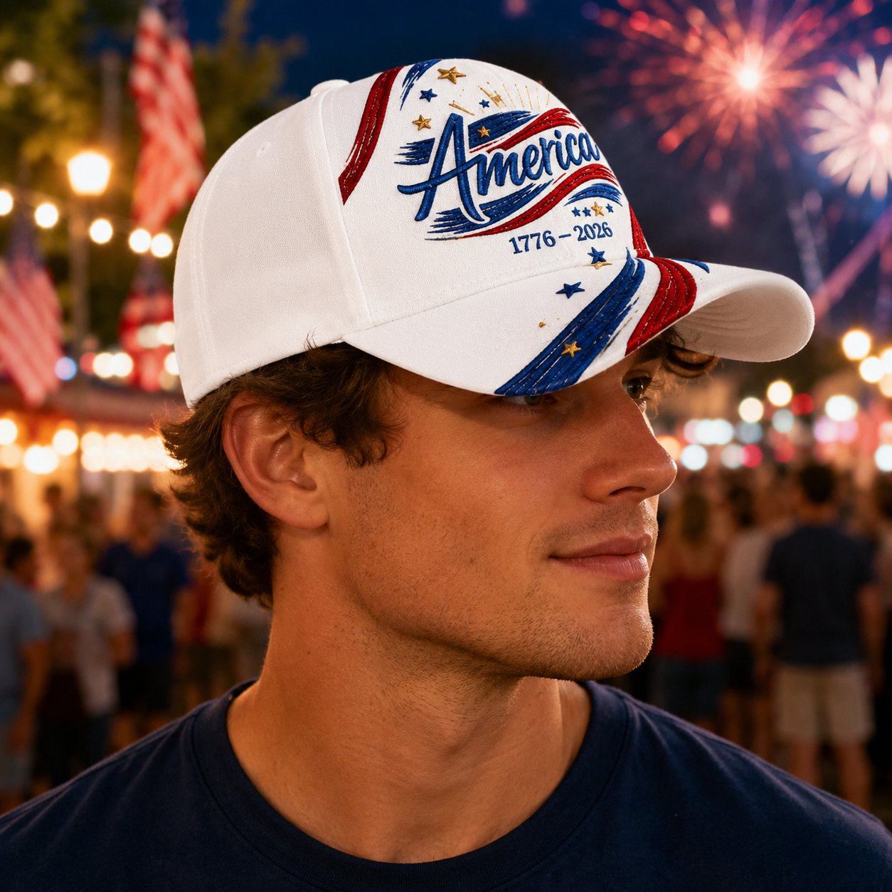1776β2026 250th Anniversary Embroidered Capβ€π€π