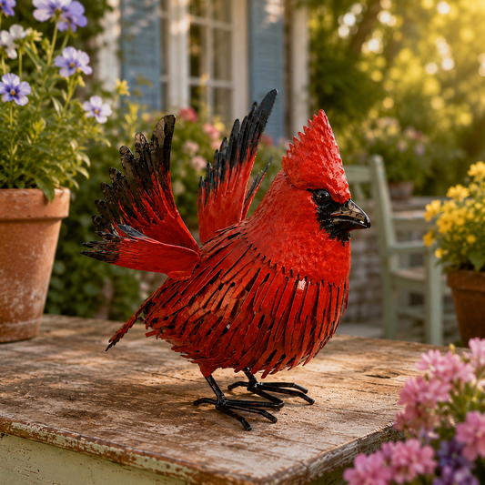 Cardinal Garden Decor Set 🐦❤