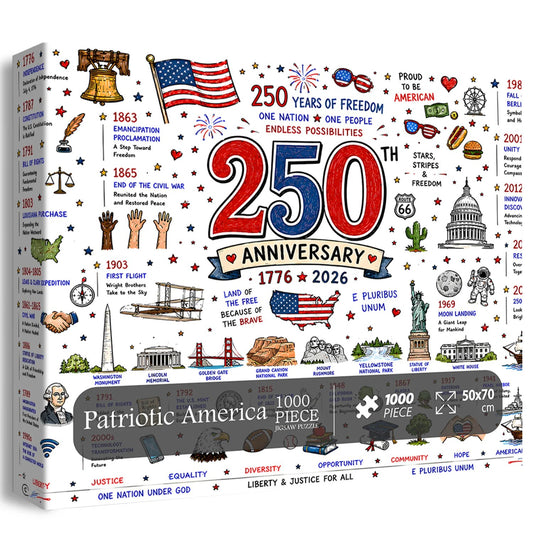๐งฉ Patriotic America Jigsaw Puzzle 1000 Pieces ๐