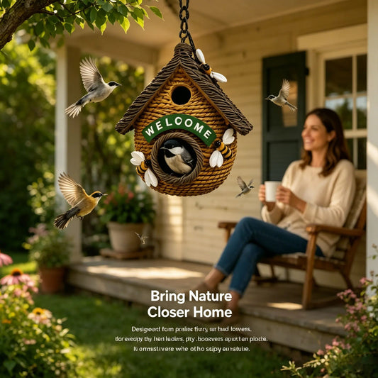 Charming Outdoor Birdhouse – Perfect for Garden Bird