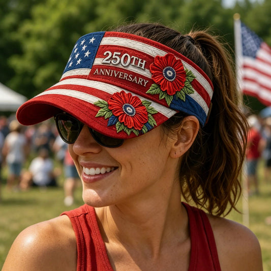 US 250th Anniversary Art Print Casual Tennis Cap