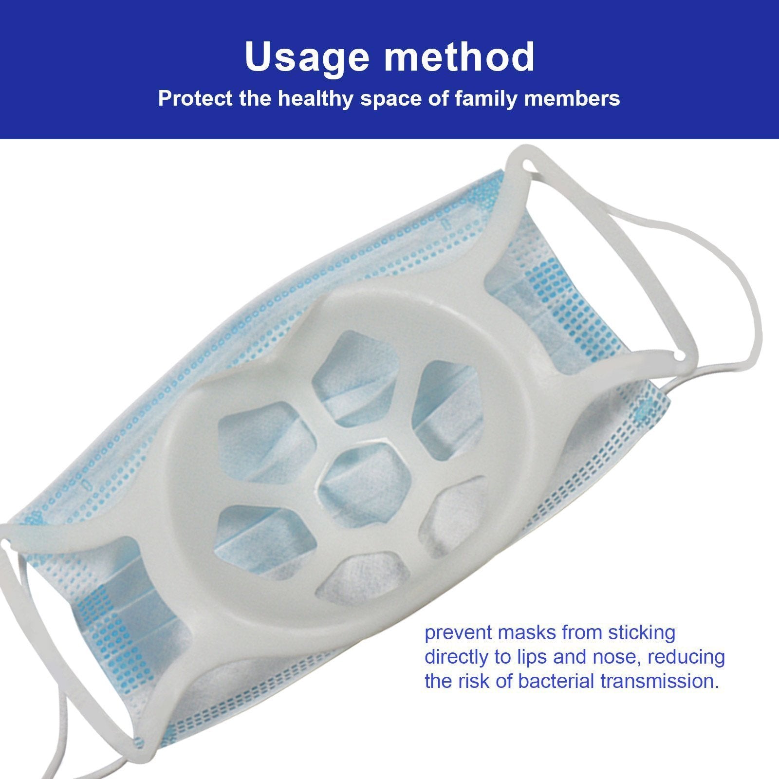 3D Large Softer Face Mask Bracket Bracket-Prevent Glasses From Fogging