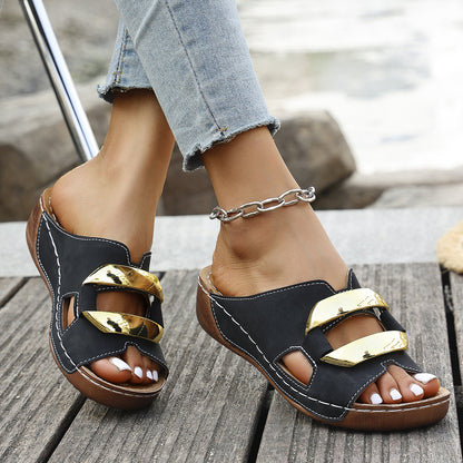 🔥Capri Buckle Slide Sandals