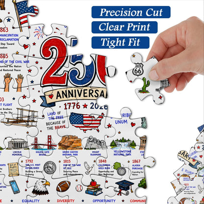 🧩 Patriotic America Jigsaw Puzzle 1000 Pieces 🎁