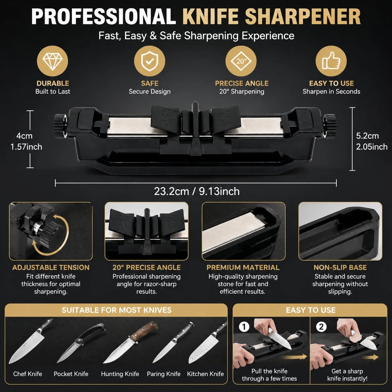🛠️🔪Venture Portable Wicked Edge Knife Sharpener