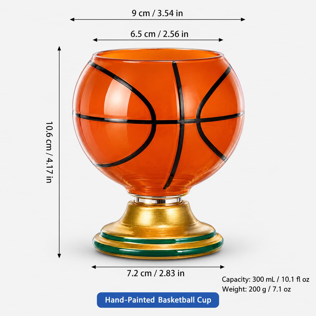 Rotating Stained Glass Globe Cup
