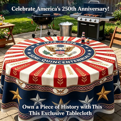 🎉USA 250th Semi-Quincentennial Commemorative Tablecloth