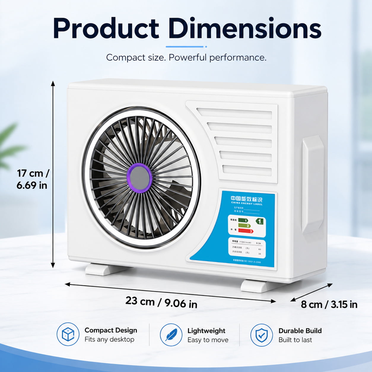 Air Conditioner Outdoor Unit Magnetic Levitation Quiet Desktop Fan