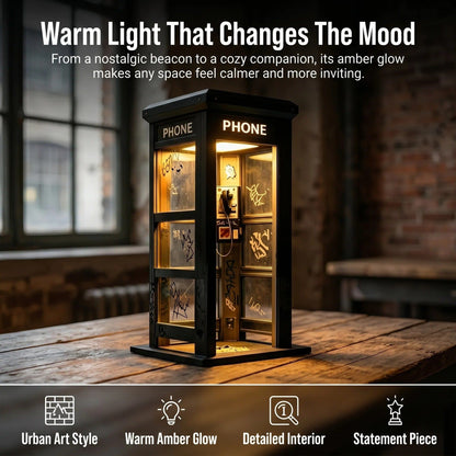 📞49% OFF ✨Vintage Phone Booth Ambient Lamp