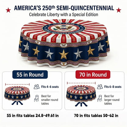 🎉USA 250th Semi-Quincentennial Commemorative Tablecloth