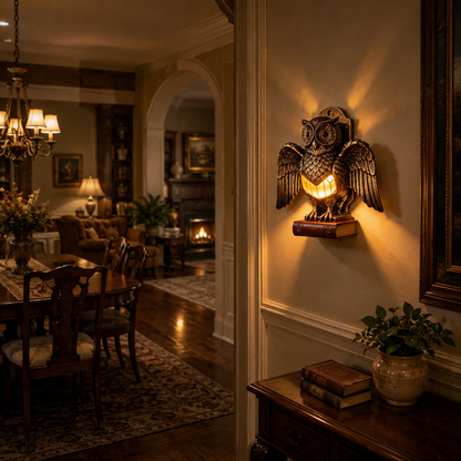 Vintage Owl Wall Light – A Warm Guardian for Your Home 🦉✨
