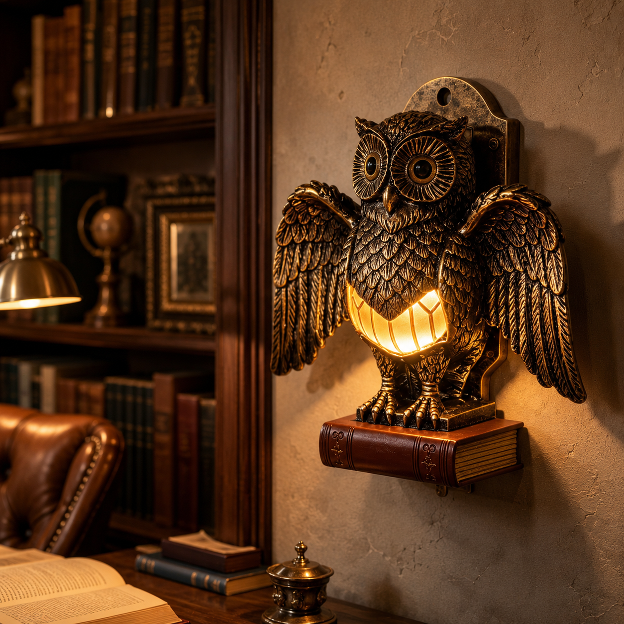 Vintage Owl Wall Light – A Warm Guardian for Your Home 🦉✨