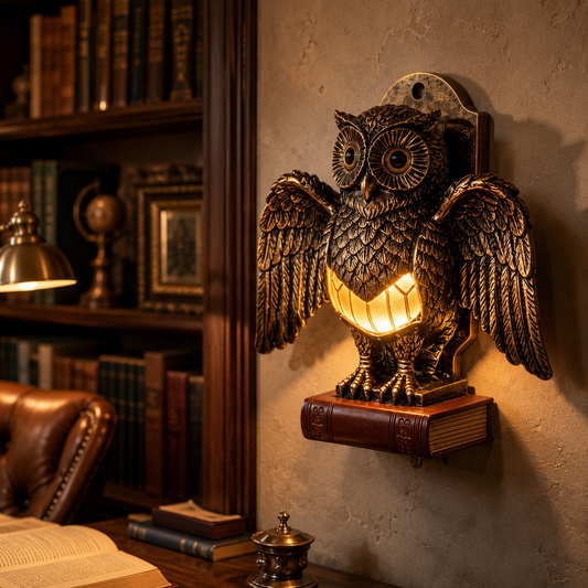 Vintage Owl Wall Light – A Warm Guardian for Your Home 🦉✨