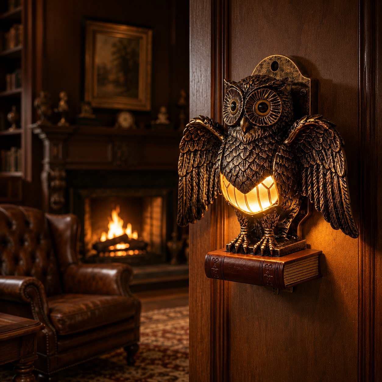 Vintage Owl Wall Light – A Warm Guardian for Your Home 🦉✨