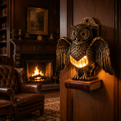 Vintage Owl Wall Light – A Warm Guardian for Your Home 🦉✨