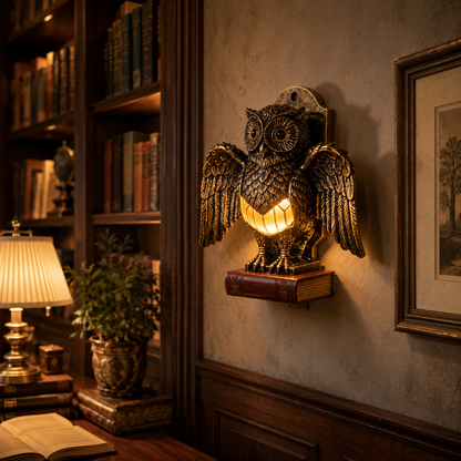 Vintage Owl Wall Light – A Warm Guardian for Your Home 🦉✨