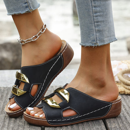 🔥Capri Buckle Slide Sandals