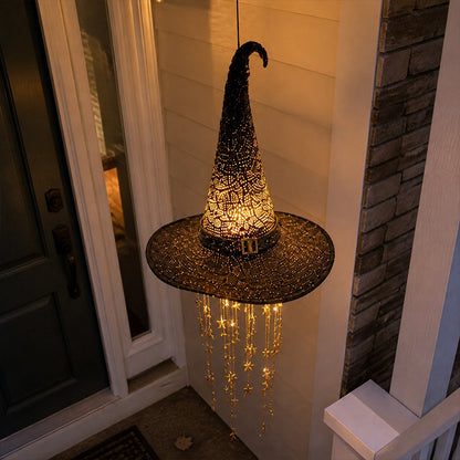 Light-up Hanging Witch Hat for Halloween