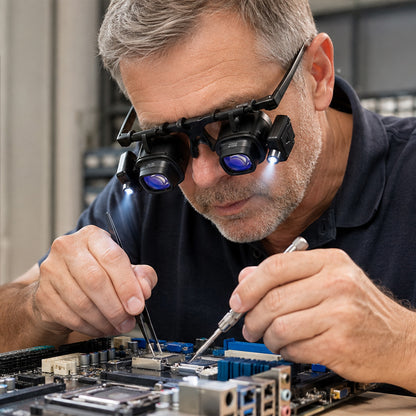 Zoom Glasses with Built‑in LED Lighting