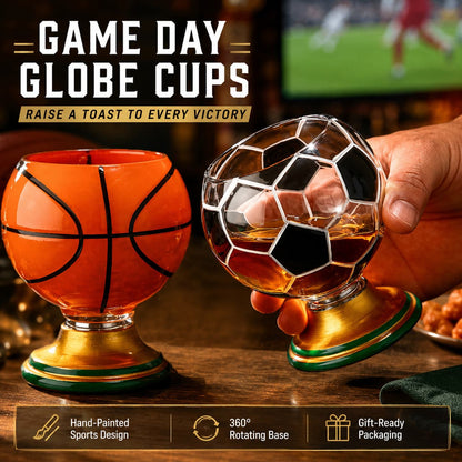 Rotating Stained Glass Globe Cup