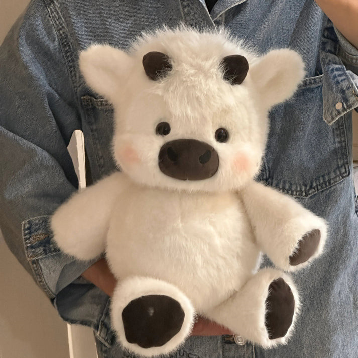 Cute Running Scottish Highland Cow Stuffed Animal