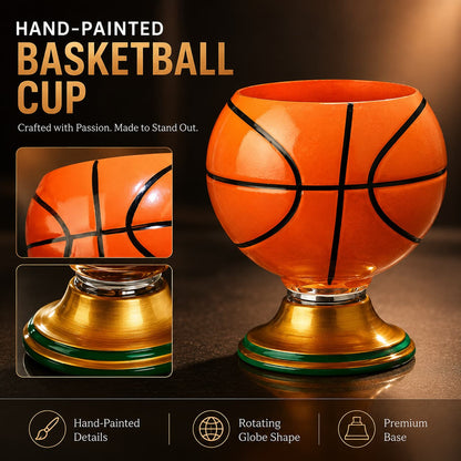Rotating Stained Glass Globe Cup