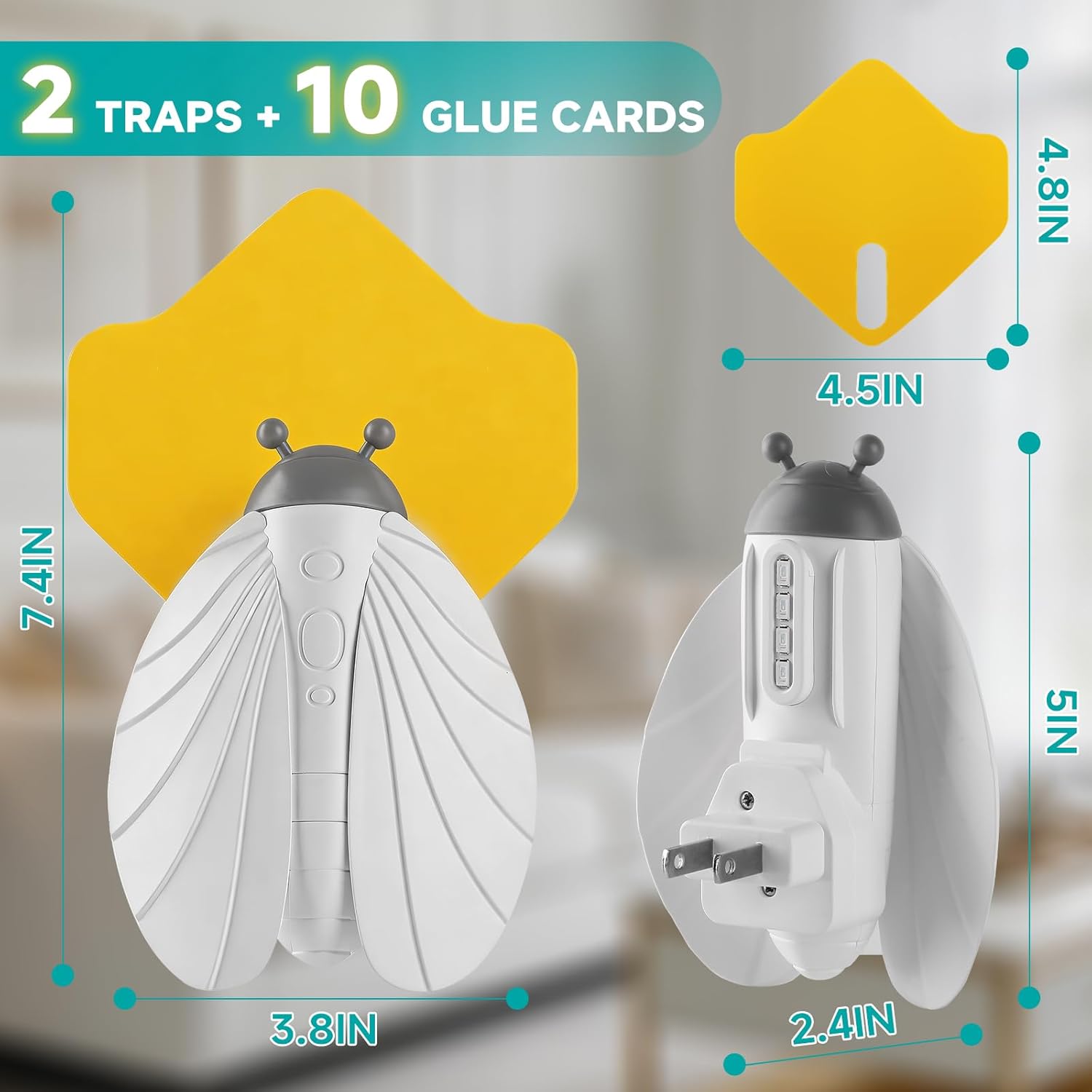Silent and Safe Mosquito Killer and Fruit Fly Trap