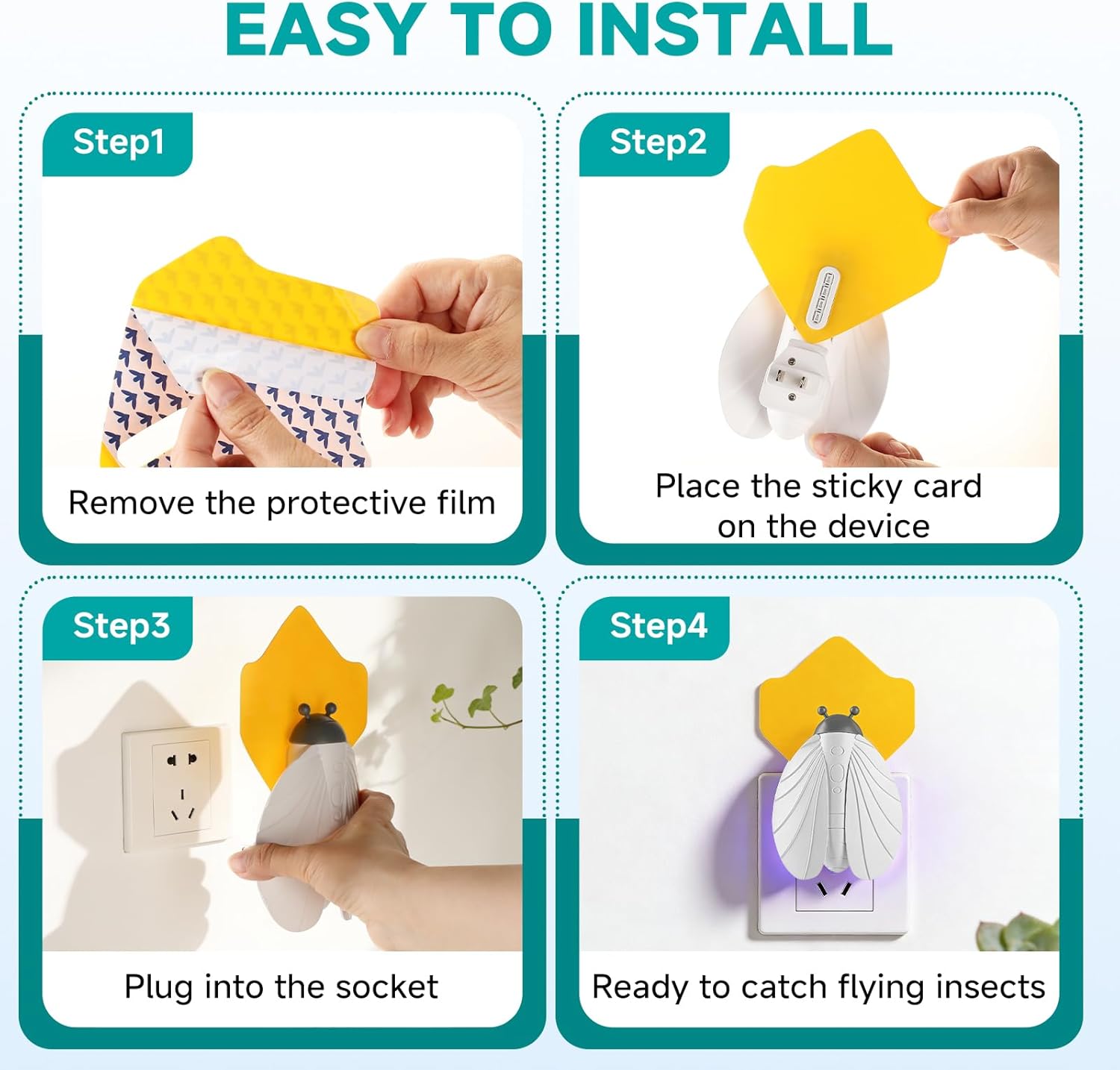 Silent and Safe Mosquito Killer and Fruit Fly Trap