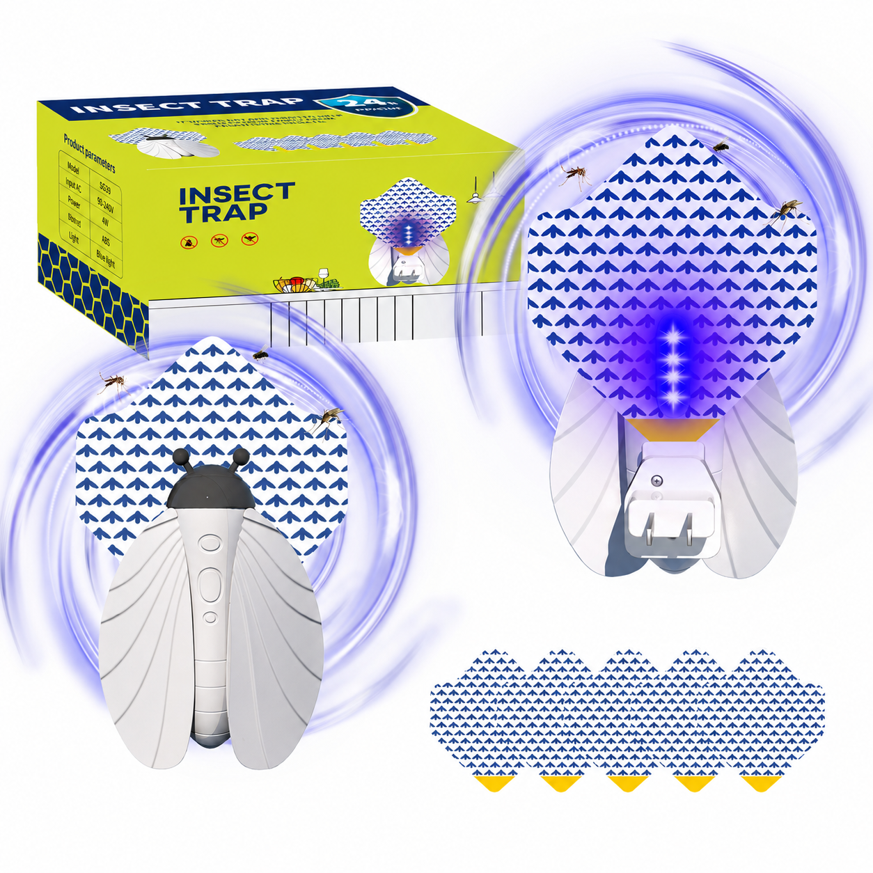 Silent and Safe Mosquito Killer and Fruit Fly Trap