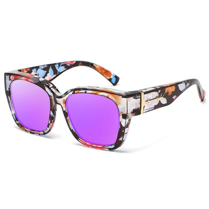 🕶️ Polarized Fit Over Sunglasses for Women – UV400 Protection Floral Frame Wear Over Prescription Glasses