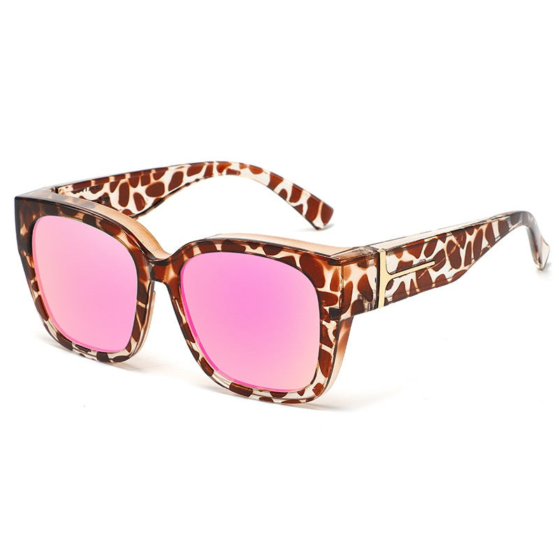 🕶️ Polarized Fit Over Sunglasses for Women – UV400 Protection Floral Frame Wear Over Prescription Glasses