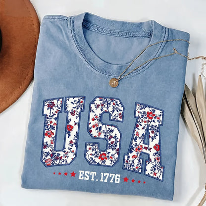 250th Anniversary USA Shirt Classic Design Oversized Patriotic Tee