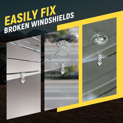 DIY Windshield Chip Repair Kit 2 Pack With UV Activated Resin