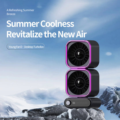 Zekear™ 360° Smart Desk Fan – Powerful Cooling in a Compact Design