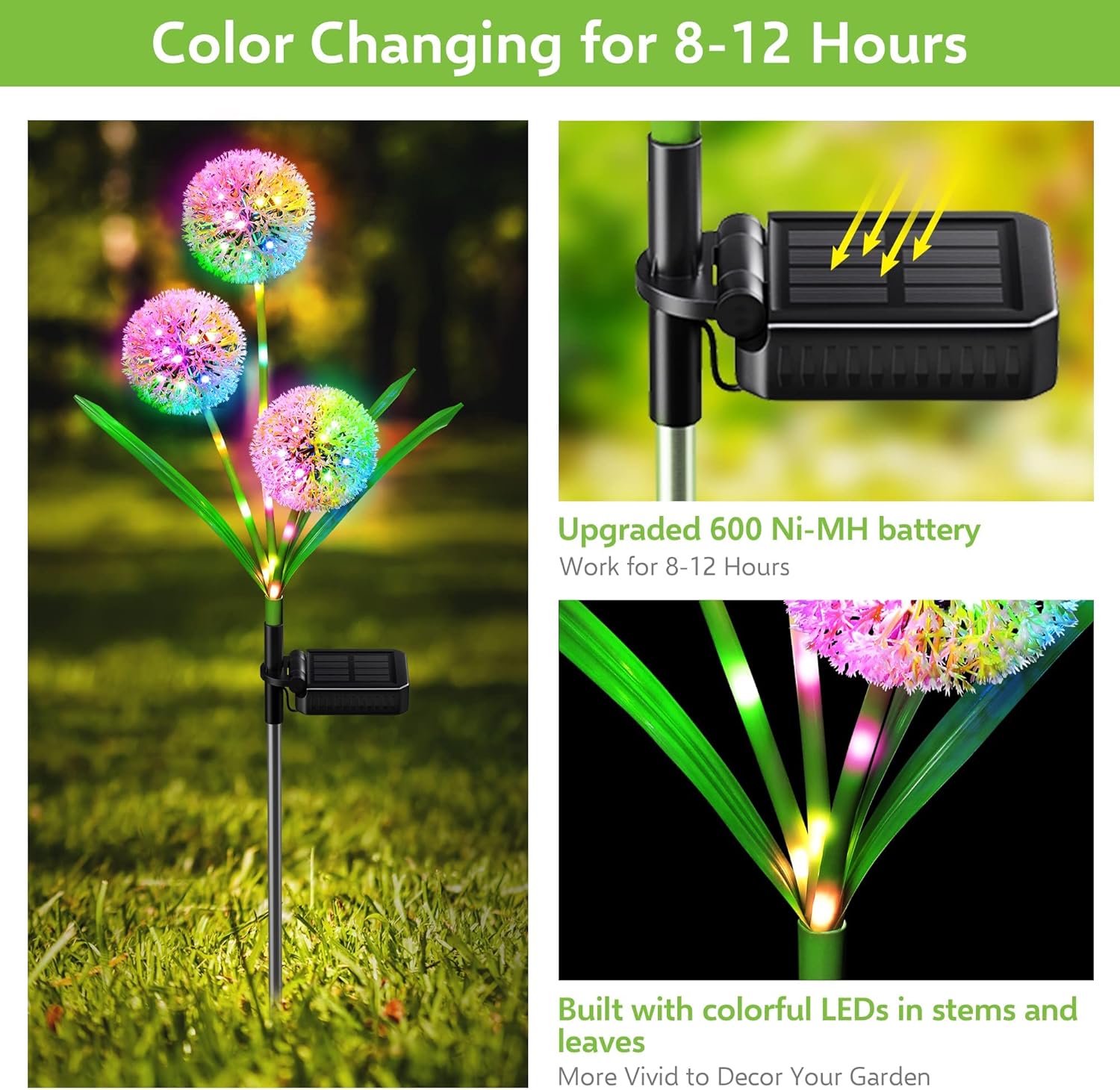 Solar Lights Outdoor Garden Decor