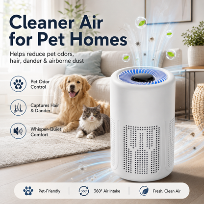 🌬️ 50% OFF! 🔥 Compact home air purifier – 2026 bestseller – Quiet, energy-efficient, and perfect for allergy sufferers, dust, and pet hair 🏠