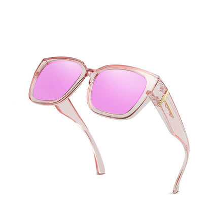 🕶️ Polarized Fit Over Sunglasses for Women – UV400 Protection Floral Frame Wear Over Prescription Glasses