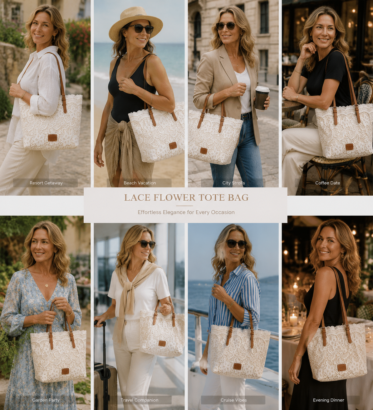 Vintage Lace Shoulder Bag – Elegant Crossbody Purse for Every Occasion 🤍👜