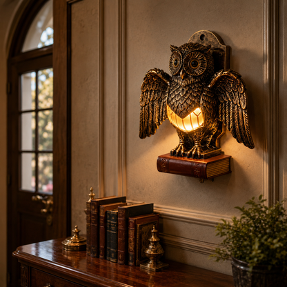 Vintage Owl Wall Light – A Warm Guardian for Your Home 🦉✨