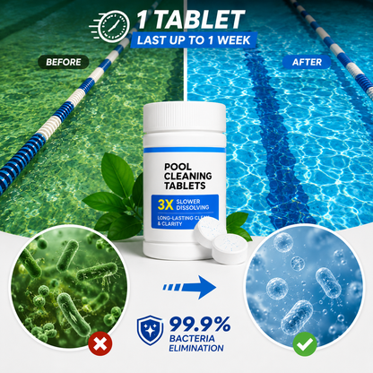 🏊‍♂️ Pool Cleaning Tablets for Crystal Clear Water – Drop, Dissolve, Dive In! 🌊✨
