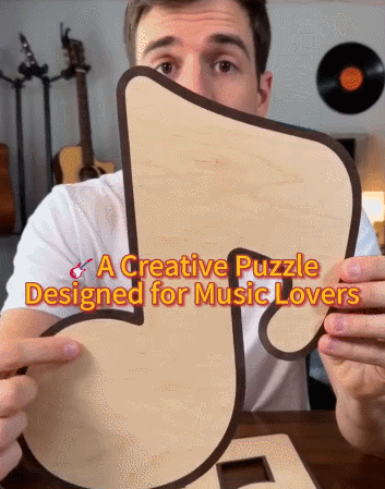 🔥🎶Musical Note Instrument Jigsaw Puzzle Ornament