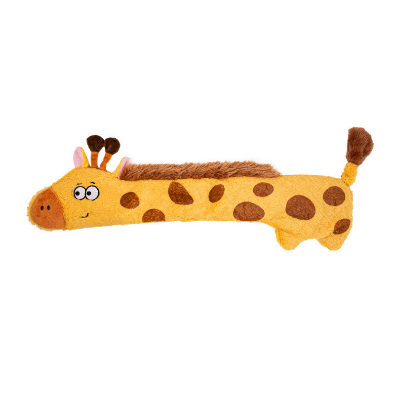 Stuffing-Free Squeaky Plush Dog Toy – 23.6" Long Tug Toy