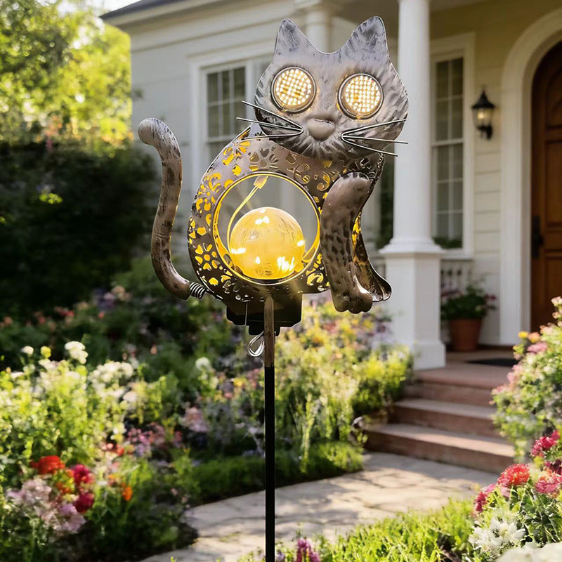 Dynamic Solar Animal Garden Stake Light 🐸🐱🦉