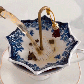 Umbrella-Shaped Ceramic Tea Strainer