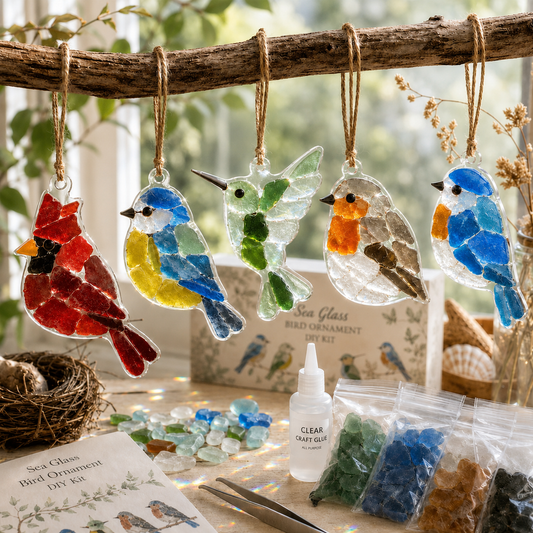 🌊 DIY Sun Catcher Sea Glass Collage Kit