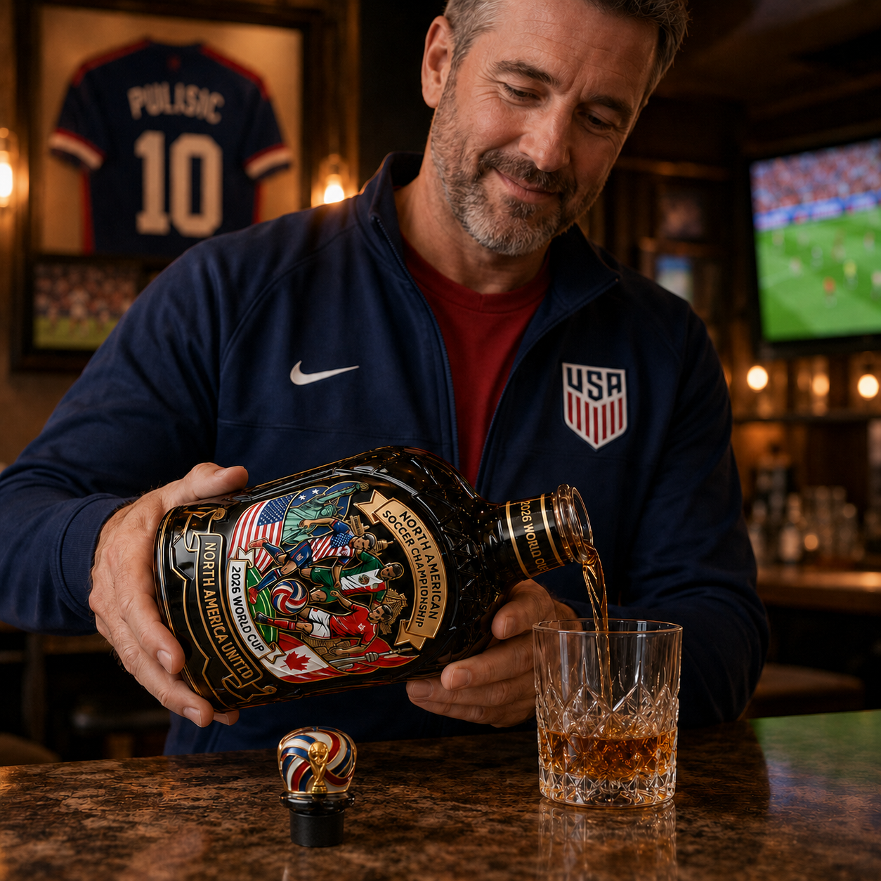 2026 North American Soccer Championship Host Cities Whiskey Bottle⚽