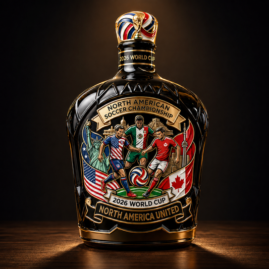 2026 North American Soccer Championship Host Cities Whiskey Bottle⚽