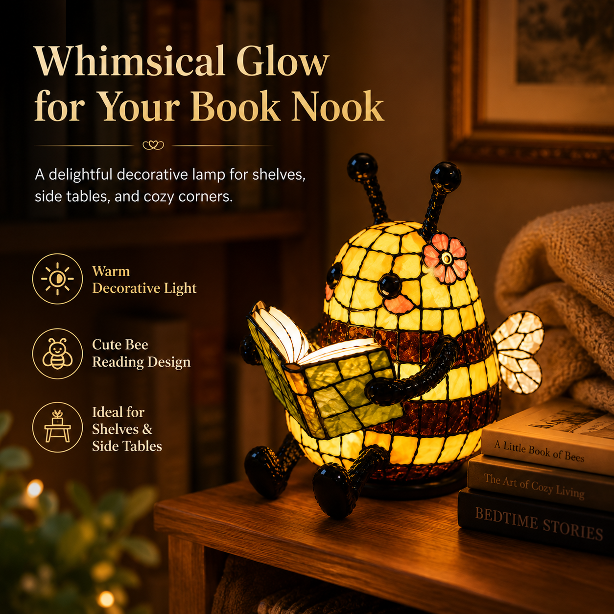 🐝📖 Bee Reading Light