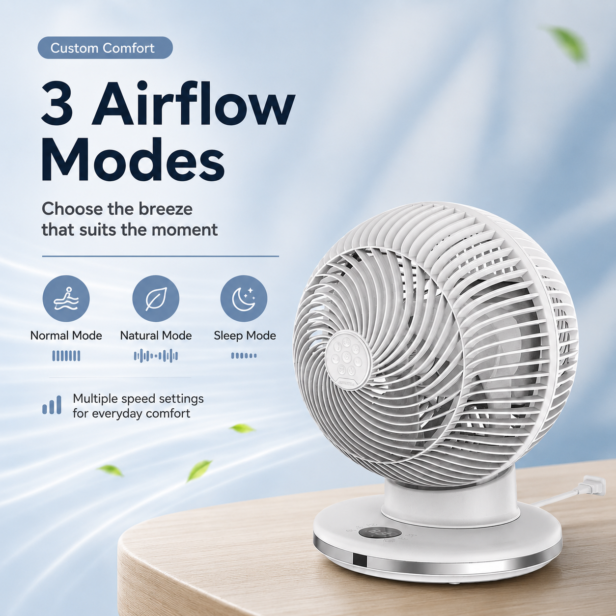 Quiet Air Circulation Fan for Better Room Comfort 🌬️